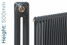 NF2-A-500-TH - Infinity Anthracite 2 Column Radiator 38 Sections H500mm X W1772mm NF2-A-500-TH - Infinity Anthracite 2 Column Radiator 38 Sections H500mm X W1772mm